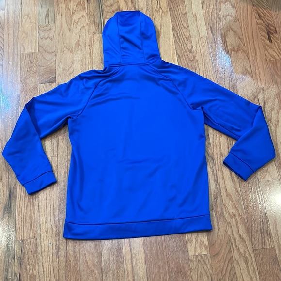 Nike Dri-Fit Blue Hoodie Sweatshirt Size Large - Picture 2 of 13